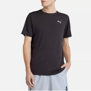 NEW Puma Mens XXL Active Black T-Shirt 100% Polyester Lightweight Comfortable